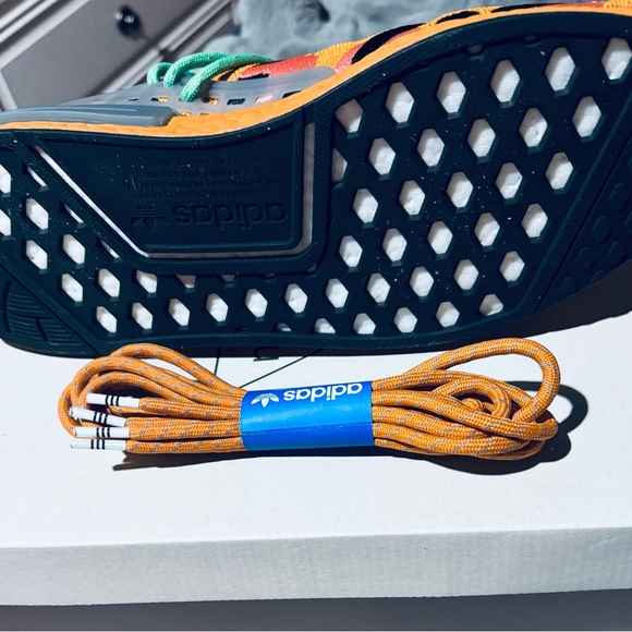 NIBWT ADIDAS PHERELL WILLIAMS ORANGE LEOPARD TENNIS SHOES - Picture 5 of 9